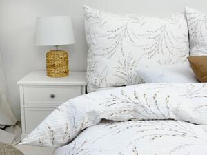 Francouzské krepové povlečení Vrba Zapínání: knoflík, Velikost polštáře: 2x70x90, Velikost přikrývky: 200x200