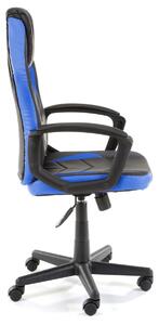 Ak furniture Otočná herní židle FERO II černo-modrá