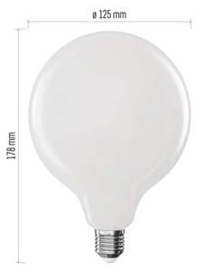 LED Žárovka FILAMENT G125 E27/18W/230V 4000K