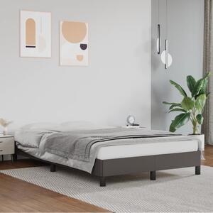 Rám postele bez matrace šedý 120x190 cm umělá kůže 3269623