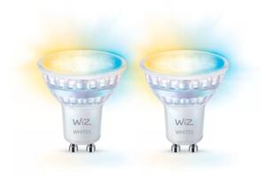 SADA 2x LED Stmívatelná žárovka PAR16 GU10/4,7W/230V 2700-6500K CRI 90 Wi-Fi-WiZ