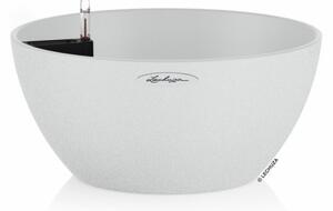 Samozavlažovací květináč Cubeto Stone průměr 30 cm, bílá