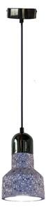 Lustr na lanku TERRAZZO 1xE27/60W/230V pr. 12 cm šedá