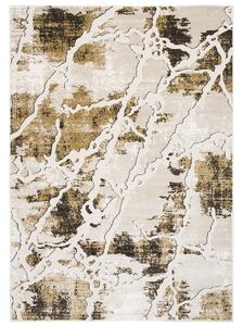 Makro Abra Moderní kusový koberec TANGO 70914/24326 Abstraktní hnědý krémový Rozměr: 120x170 cm