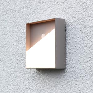 Nabíjecí nástěnné světlo Meg LED, písková barva, 15 x 15 cm, senzor