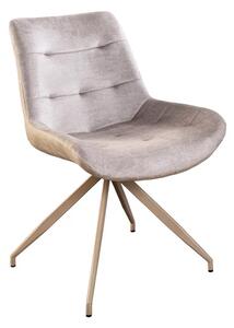Designová židle Amiyah šampaňská / béžová