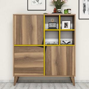 Hanah Home Skříňka PULSE ořech žlutá