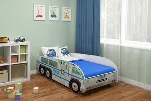 Dětská postel VI Auto - Policie - 140x70