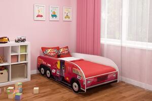 Dětská postel VI Auto - Červená - 140x70