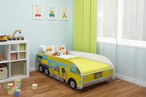 Dětská postel VI Auto - Stavba - 140x70