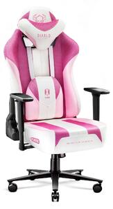 Látková herní židle X-Player 2.0.Normal size: Marshmallow Pink/ růžová Diablochairs