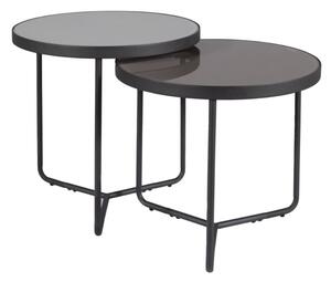 Přístavný stolek PINILUPI šedá/černá