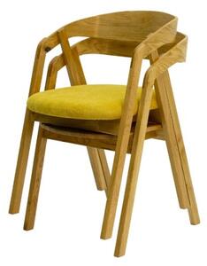 136 BRADOP Jídelní židle celodřevěná ADRIANA XL dubová