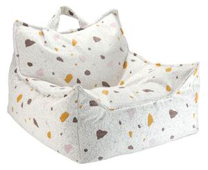 Dětské křeslo sedací pytel Wigiwama® - Terrazzo Marble Beanbag Chair | WGM-001-10
