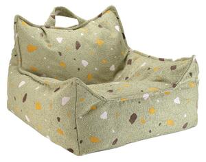 Dětské křeslo sedací pytel Wigiwama® - Terrazzo Moss Beanbag Chair | WGM-001-12