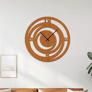Dřevo života | Dřevěné hodiny TWIST | Barva: Bílá | Velikost hodin: 35x35
