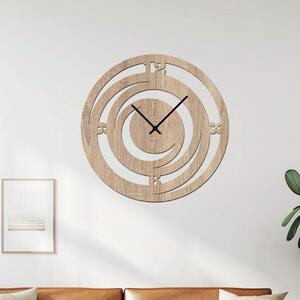 Dřevo života | Dřevěné hodiny TWIST | Barva: Světlý dub | Velikost hodin: 35x35