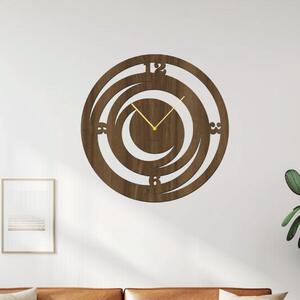 Dřevo života | Dřevěné hodiny TWIST | Barva: Šedá | Velikost hodin: 35x35