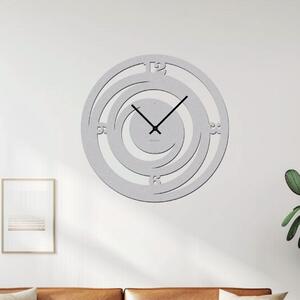 Dřevo života | Dřevěné hodiny TWIST | Barva: Bílá | Velikost hodin: 35x35