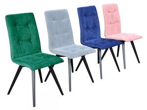 Moderní čalouněná židle JK33, Barva dřeva: černá, Potah: Magic Velvet 2216 Mirjan24 5903211075322