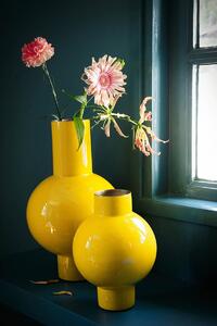 Pip Studio kovová váza 24x40cm, okrová (váza)