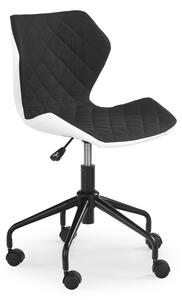 Dětská židle MATRIX — látka, ekokůže, více barev Černá / bílá