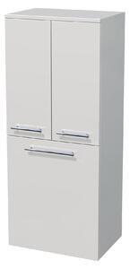 Intedoor Uni UNI SS 122/50 2D K ID/G Skříňka střední 50 cm, s košem 2 dveře - bílá lesk UNI SS 122/50 2D K ID/G A0016