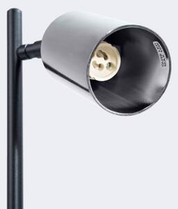 Sollux SL.1373 - Stolní lampa WINX 1xGU10/10W/230V černá/chrom