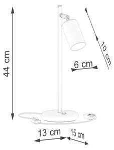 Sollux SL.1389 - Stolní lampa WINX 1xGU10/10W/230V černá/zlatá