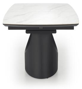 Jídelní stůl USMON bílý mramor/černá