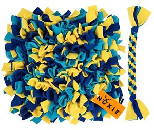 Nuxie XT2374 Čmuchací kobereček XL 35 cm s hračkou modro-žlutý