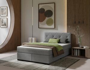 POSTEL BOXSPRING, 120/200 cm, antracitová MID.YOU - Jednolůžkové postele, Online Only