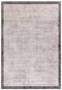 Černý koberec Ife Border Charcoal Silver Rozměry: 160x230 cm