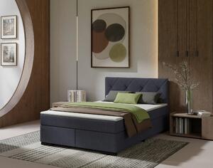 POSTEL BOXSPRING, 120/200 cm, antracitová MID.YOU - Jednolůžkové postele, Online Only
