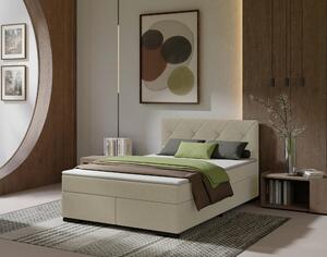 POSTEL BOXSPRING, 120/200 cm, béžová MID.YOU - Jednolůžkové postele, Online Only
