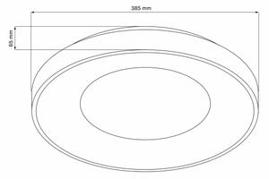 LED Stmívatelné stropní svítidlo WITOLD LED/48W/230V 3000-6000K + DO