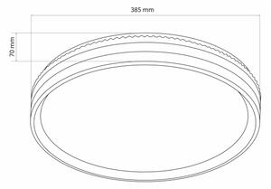 LED Stmívatelné stropní svítidlo JADWIGA LED/42W/230V 3000-6000K + DO
