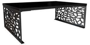 Moderní konferenční stolek Fonda 02, Barva:: černý mat + dubová dýha Mirjan24 5902928933550