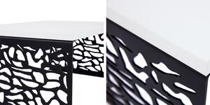 Moderní konferenční stolek Fonda 02, Barva:: černý mat + černý lesk Mirjan24 5902928933581