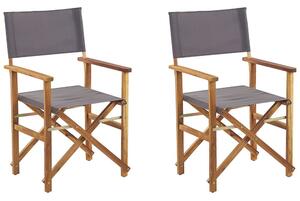 Set 2 ks. zahradních židlí Carli (šedá). 1035803