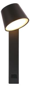 LED Nástěnné bodové svítidlo s USB portem LED/8W/230V 3000K