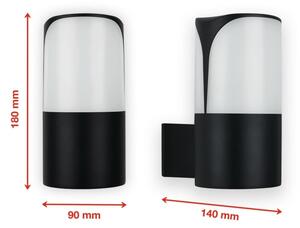 Telefunken 320305TF - Venkovní nástěnné svítidlo 1xE27/12W/230V IP44 černá