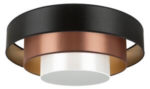 Duolla - LED Stropní svítidlo LUNETA LED/26W/230V pr. 60 cm 4000K černá/měděná