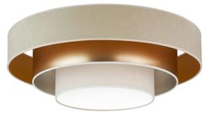 Duolla - LED Stropní svítidlo LUNETA LED/26W/230V pr. 60 cm 4000K béžová/zlatá