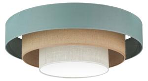 Duolla-LED Stropní svítidlo LUNETA LED/26W/230V pr. 60 cm 4000K tyrkysová/béžová