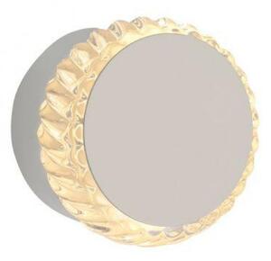 JUST LIGHT LED nástěnné svítidlo bílé křišťálový okraj kruhové 3000K teplá bílá velmi dekorativní 3000K LD 18700-16