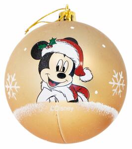 1133 Vánoční koule Mickey Mouse Happy smiles Zlatá 6 kusů Plastické (Ø 8 cm)