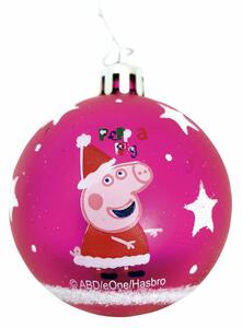Vánoční koule Peppa Pig Cosy corner Fuchsiová 6 kusů Plastické (Ø 8 cm)