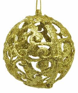 BigBuy Christmas Vánoční koule Zlatá Plastické 6 x 6 x 6 cm (12 kusů)
