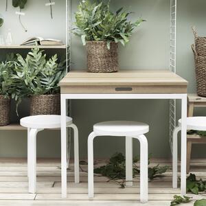 STRING Výklopný stolek Folding Table, Walnut / White